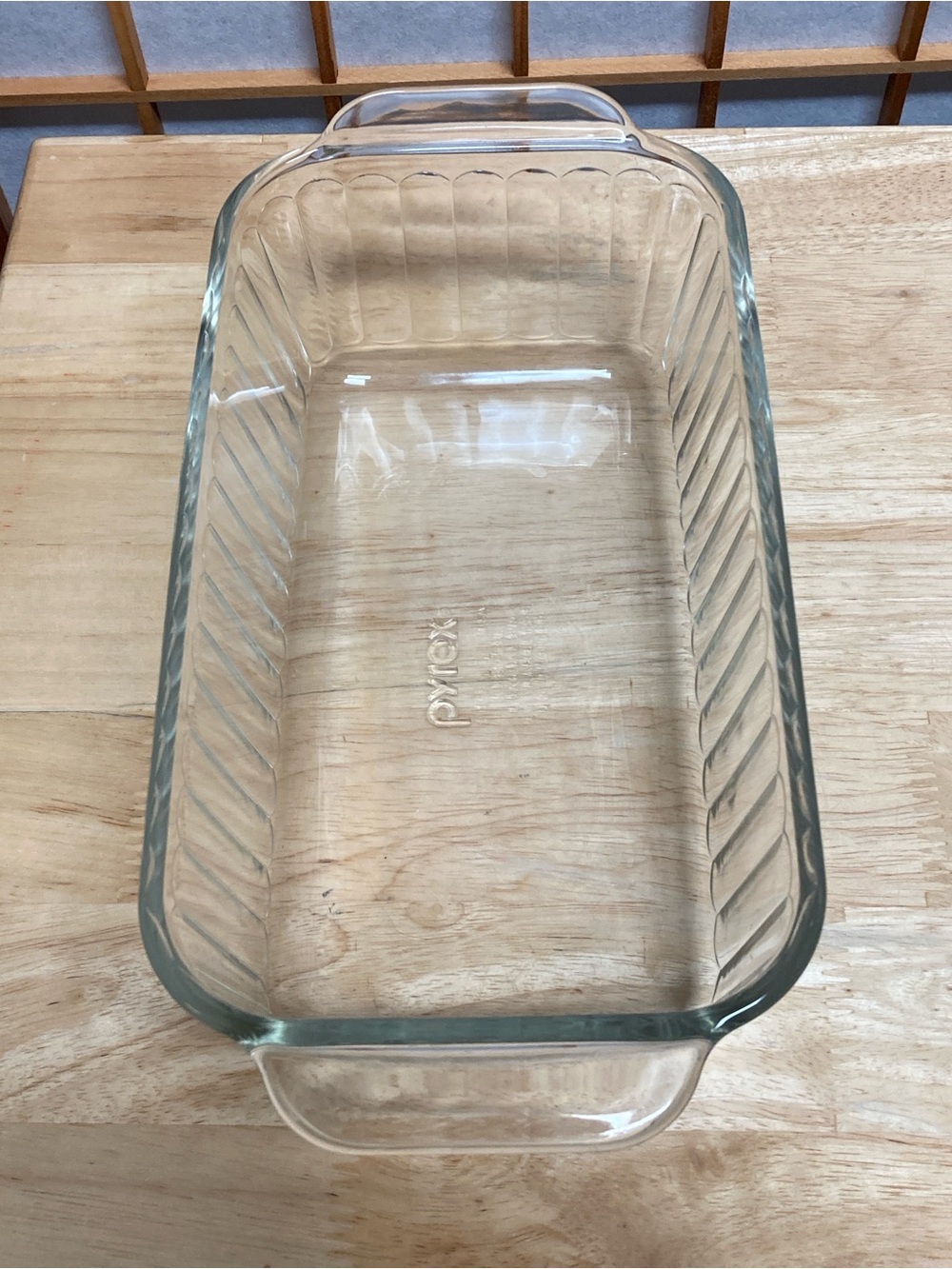 Pyrex Ribbed Glass Loaf Baking Dish  213-S 1.5 quart